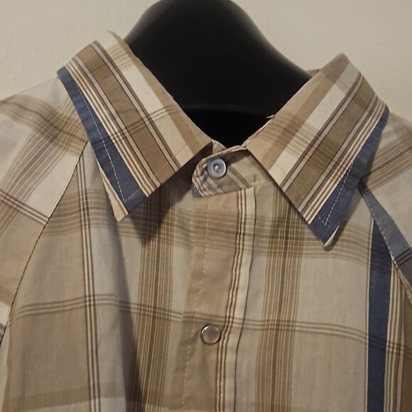 Plains Western Wear Long Sleeve Snap Button Down Shirt Size XXLT - Picture 2 of 7